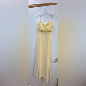 New York & Company Strapless Cream Dress